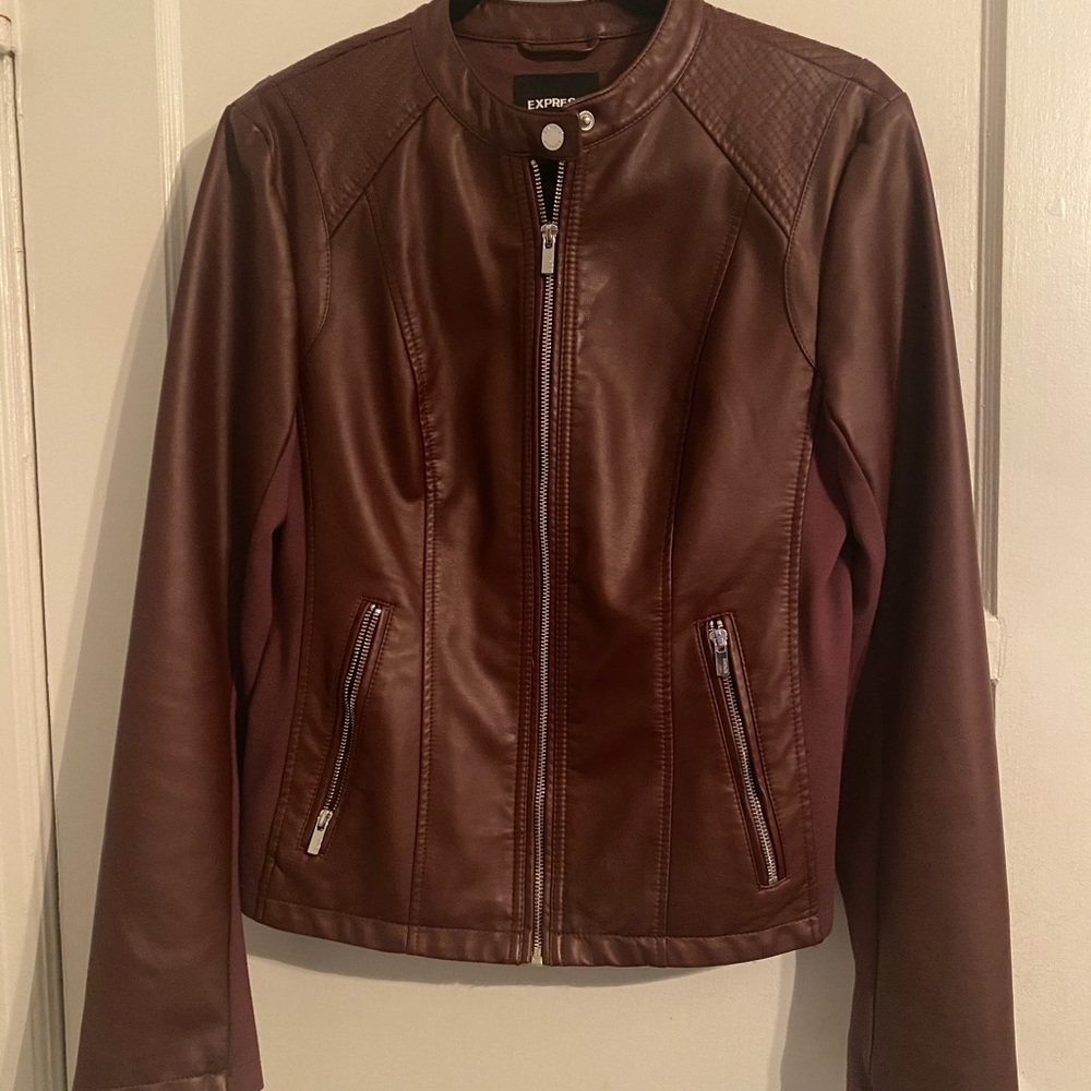 EXPRESS VEGAN LEATHER JACKET